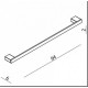 Κρεμάστρα πετσέτας μονή 60 εκ. Langberger Series 123 Χρωμέ 21123-01A Κρεμάστρα πετσέτας μονή 60 εκ. Langberger Series 123 Χρωμέ 21123-01A